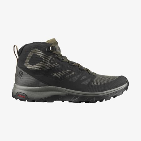 Salomon OUTLINE MID GORE-TEX Mens Hiking Boots Black | Salomon South Africa